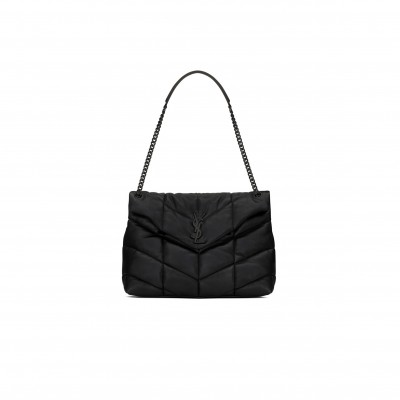 YSL PUFFER MEDIUM IN NAPPA LEATHER 5774751EL081000 (35*23*13.5cm)